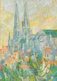 Untitled by Gwilym Prichard, pastel on paper, sold Nov 2024