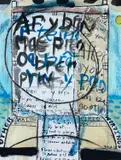 Ar y Bryn Mae.. by Iwan Bala, mixed media, sold Nov 2024
