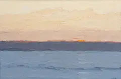 Sun Behind Cloud Bank by Kyffin Williams, oil on canvas, sold Nov 2024