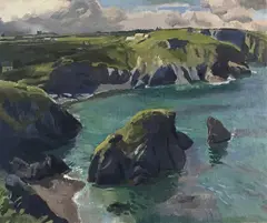 Untitled by Stephen Bone, oil on canvas, sold Nov 2024