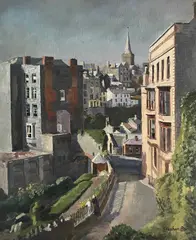 Untitled by Stephen Bone, oil on canvas, sold Nov 2024