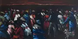 Untitled by Andrew Vicari, oil on board, sold Nov 2024