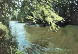 Untitled by Meirion Jones, acrylic on board, sold Nov 2024