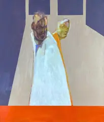 Who by Elfyn Jones, oil on canvas, offered Nov 2024