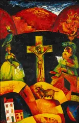 Heavens Above by Tony Goble, oil on board, sold Nov 2024
