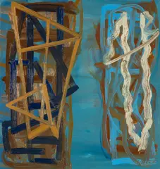 Divided by Maurice Cockrill, oil, offered Nov 2024