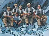 Untitled by Ifor Pritchard, oil on canvas, sold Nov 2024