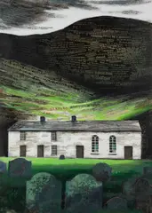 Rare original mixed media including collage by Ogwyn Davies, 1992, mixed media, sold Nov 2024