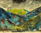Welsh Wales by James Lawrence Isherwood, watercolour, sold Nov 2024