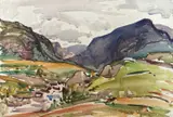 'On Holyhead by Will Evans, watercolour, sold Nov 2024