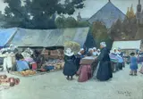 Untitled by Buddug Anwylini Pughe, 1908, watercolour, sold Nov 2024
