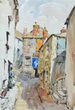 Probably Polperro by Will Evans, watercolour, sold Nov 2024