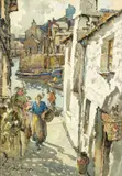 Polperro by Will Evans, watercolour, sold Nov 2024