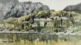 Tanygrisiau by Malcolm Edwards, watercolour, sold Nov 2024