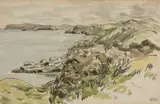 Fedw Wen by Kyffin Williams, watercolour and pencil, sold Nov 2024