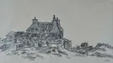 Maes y Llan Fach, Tyn Lon by Kyffin Williams, pencil, sold Nov 2024