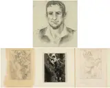 Untitled by Charles Frederick Tunnicliffe, etching, sold Nov 2024