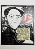 Untitled by Paul Peter Piech, 1992, woodcut, sold Nov 2024