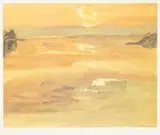 Print - sunset by Kyffin Williams Ra limited edition, print, sold Nov 2024