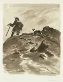 Limited edition by Kyffin Williams, lithograph, sold Nov 2024