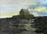 Cwyfan by Owen Meilir, oil on board, offered Nov 2024