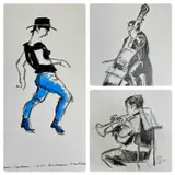 Untitled by Karel Lek, ink, sold Nov 2024