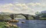 Llanrwst by Philip Stanton, oil on canvas, sold Oct 2024