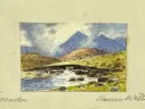 Snowdon by Warren Williams, watercolour, offered Oct 2024