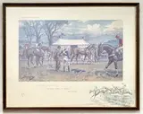 Oh! To be in England now that April by Charles Johnson Payne 'snaffles', lithograph, sold Aug 2026