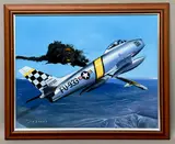 Sabre Dance by Jim Brown, oil on board, sold Jul 2026