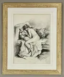 Study of a female nude charcoal by Franco Matania, drawing, offered Jul 2026