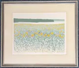 Sunflower field by Gill Withers, print, sold Jul 2026