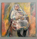 Portrait of an elderly lady by Rita Smith, oil on board, sold Jun 2026