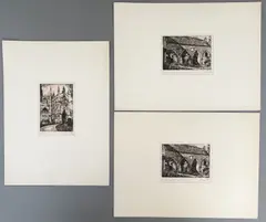 Comprising: 1 by H. Barnett, pencil, sold Jun 2026