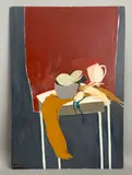 Still life in earth tones by Rita Smith, oil on board, offered Jun 2026