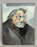Portrait of a gentleman by Rita Smith, oil on board, offered Jun 2026