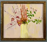 Mallow and Willow by Sarah K. Loveday, oil on board, sold Jun 2026