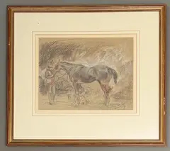 Steaming by June Brilly, 1989, pastel, sold Jun 2026