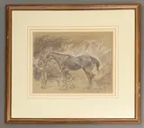 Steaming by June Brilly, 1989, pastel, sold Jun 2026