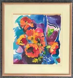 Heavy weather by Jennie Tuff, 1990, watercolour, sold Jun 2026