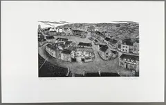 Northleach by Hilary Paynter, woodcut, sold Jun 2026