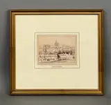 Ottery St Mary by George Shepherd, 1825, ink and watercolour, offered May 2026