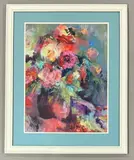 Birthday Bouquet by Jane Hordern, acrylic on board, sold May 2026