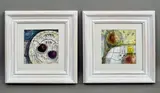 Apples and Cherries a pair of mixed media artworks including by Joanna Wright, mixed media, sold May 2026