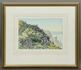Cliff Path, Guernsey by Paul Killick, watercolour, sold May 2026