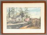 Kingswood Lock by Graham Blaine, watercolour, offered Apr 2026