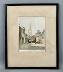 Salisbury Cathedral from St. Ann by William Tatton Winter, etching, offered Apr 2026