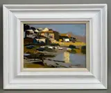 Mousehole Evening by Ken Howard, oil on canvas, sold Mar 2026