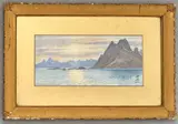 Lofoten, Norway by Tristram Ellis, 1911, watercolour, sold Mar 2026