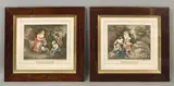 Children Feeding Chickens by Peltro William Tompkins, print (other), sold Mar 2026
